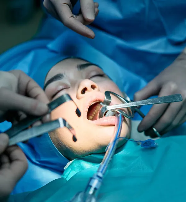 Medical vital signs monitoring equipment tracking patient pulse and oxygen during IV sedation dental procedure Bangalore
